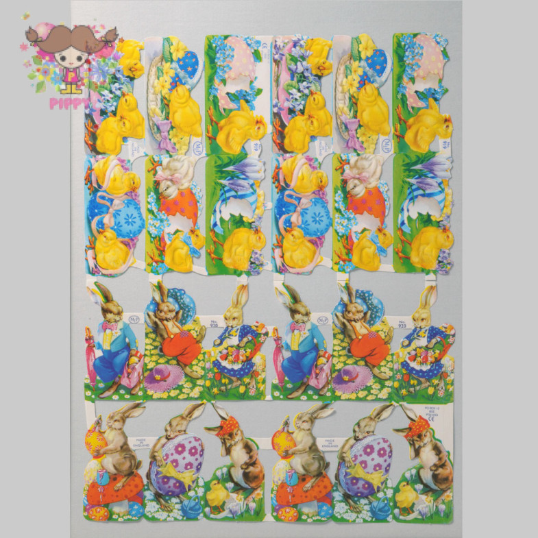 Mamelok glossy pictures - Easter Scrap Sheet 1